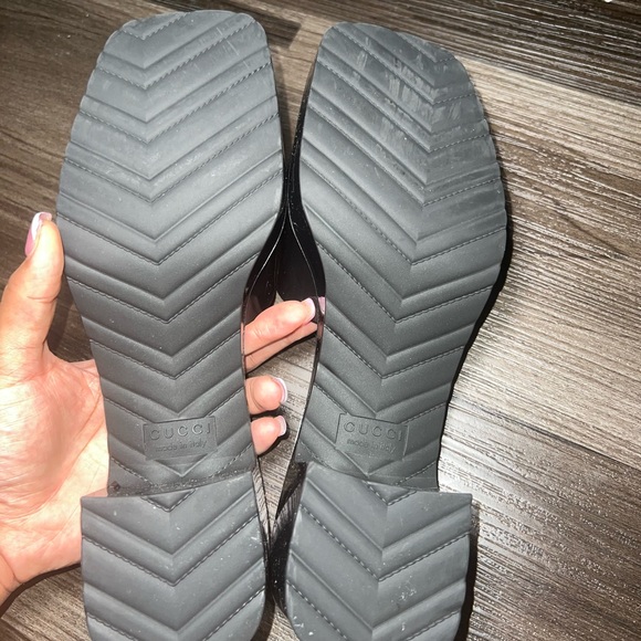 Gucci Rubber heeled sandals 100% Authentic - Picture 5 of 8